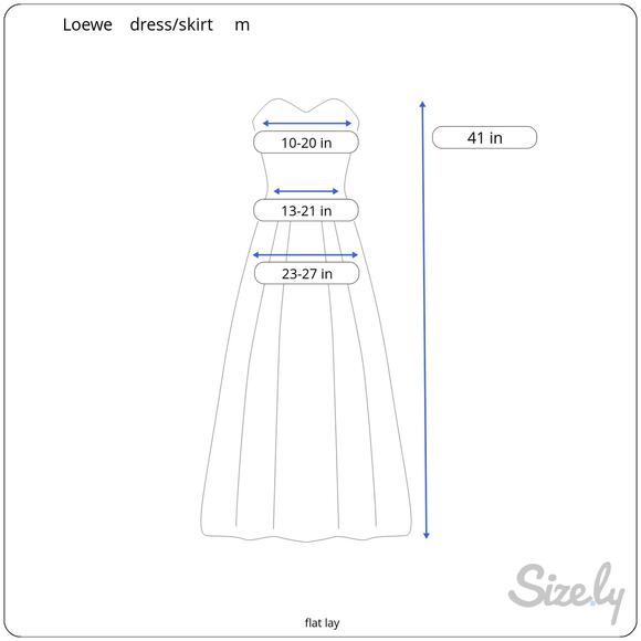 Loewe Paula’s Ibiza Black Sheer Mesh Strapless Smocked Dress or Skirt M - Picture 15 of 15